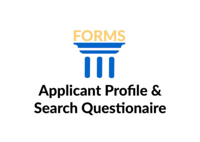 Applicant Profile and College Search Questionaire